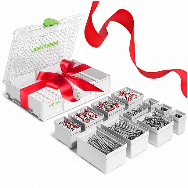 Systainer Festool SYS3 M 89 Sd Organizér Hmoždinky, Šrouby, Bity, Držáky Sada