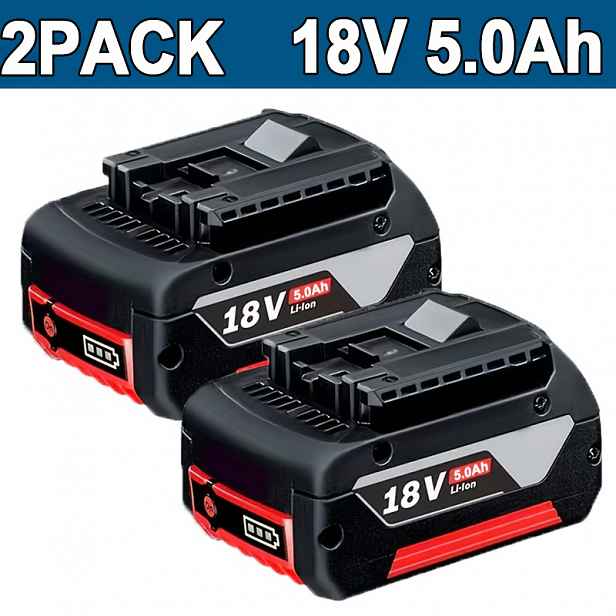 TEMU Balení 2-4 ks 18V 5000mAh lithiová náhradní baterie pro 18V baterii BSL1810 BAT609 BAT609G BAT610G BAT611 BAT612 BAT618 BAT618G BAT619 BAT619G