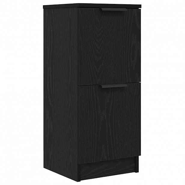 vidaXL Servírovací skříň Černý dub 30 x 30 x 70 cm Kompozitní dřevo