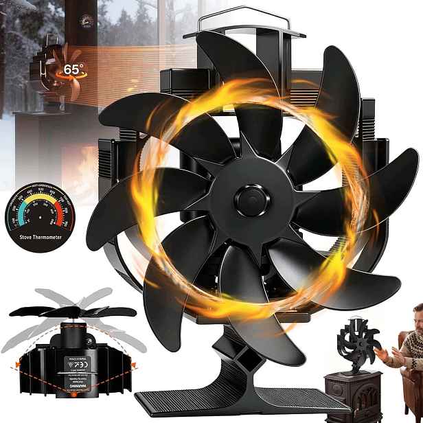Teplovzdušný Krbový Ventilátor, Termoelektrický Ventilátor Bez Elektřiny