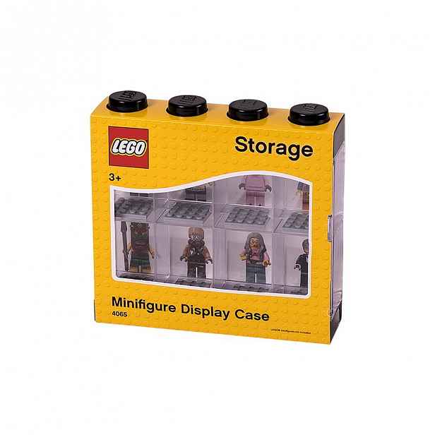 Černobílá sběratelská skříňka na 8 minifigurek LEGO®