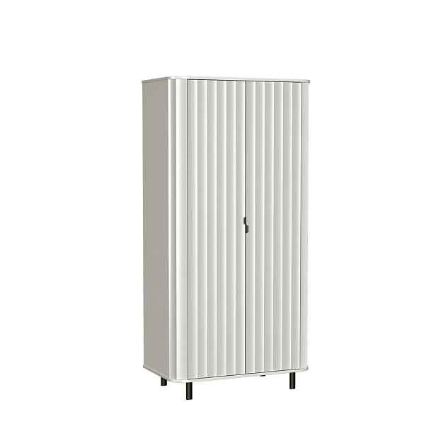 MASSENO ŠATNÍ SKŘÍŇ S OTOČNÝMI DVEŘMI MODERNO, 98/200/54,5 cm 2dveřová, bílá
