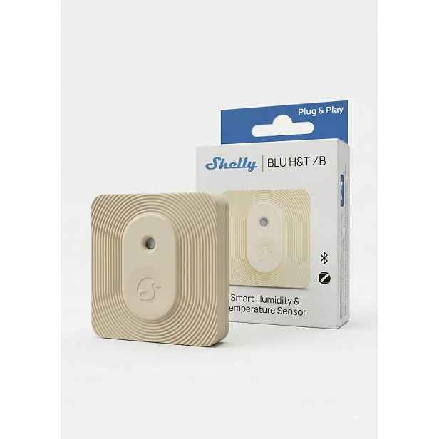 Senzor teploty a vlhkosti Zigbee, Bluetooth Shelly Ivory V Tělové Barvě