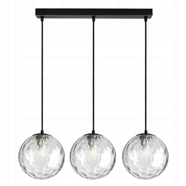 Závěsná stropní lampa Skleněný lustr Průhledné koule BZ3 Led G9
