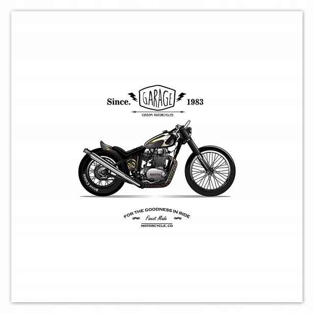 Plakáty 140x140 Motocykl Zabytek Vintage