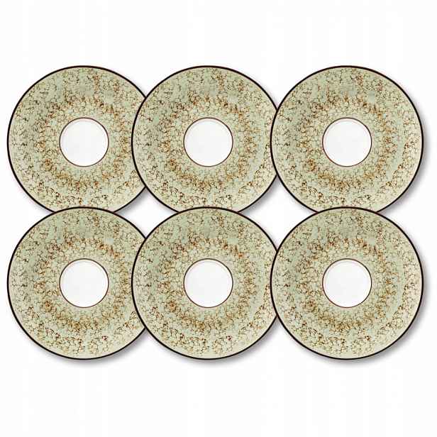 Pistáciový porcelánový podšálek na dezerty 15 cm Wilmax 6 kusů