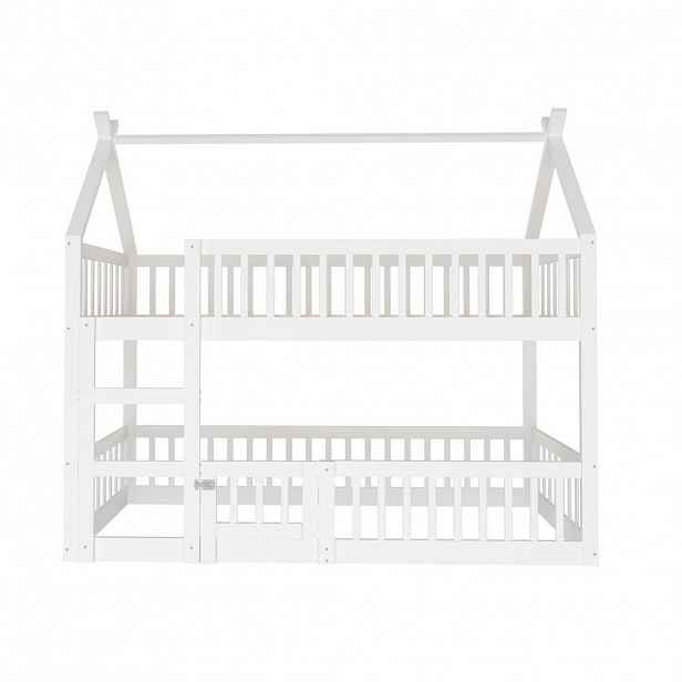 STILVORA PALANDA 90/200 cm, bílá, se schody a dvířky, loftový design