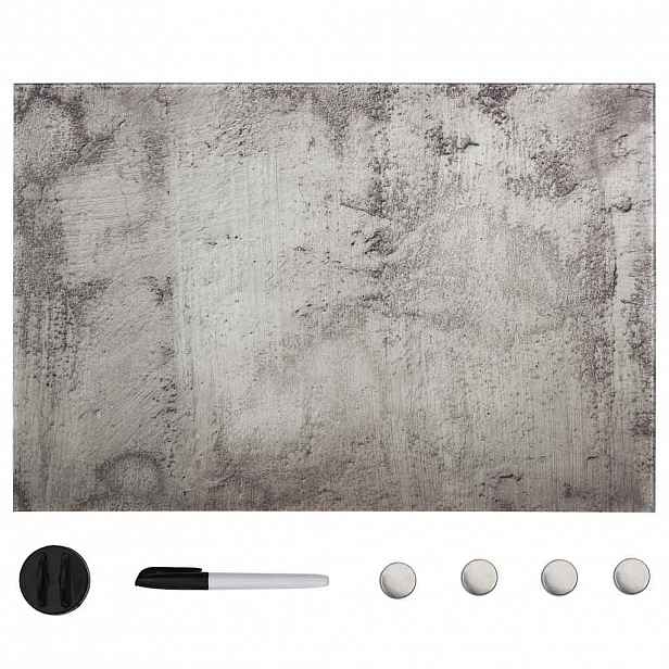 vidaXL Nástěnná magnetická tabule skleněná 50 x 30 cm