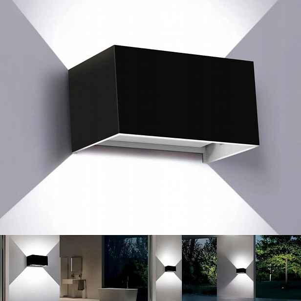 24W Nástěnná zahradní lampa pro venkovní fasádní svítidlo Nahoru Dolů