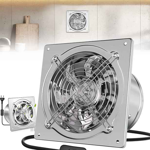 150 mm průmyslový axiální nástěnný odtahový ventilátor