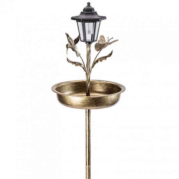 decoDoma Krmítko pro ptáky zlatá patina 105 cm