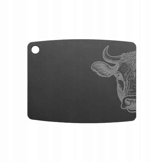 Jade JD55-0057 krájecí prkénko Cow 30 cm, celulózový laminát, černá barva