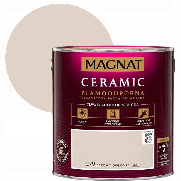 Magnat Ceramic Skvrnitá Barva Na Stěny 2,5L Béžová Dolomit C79