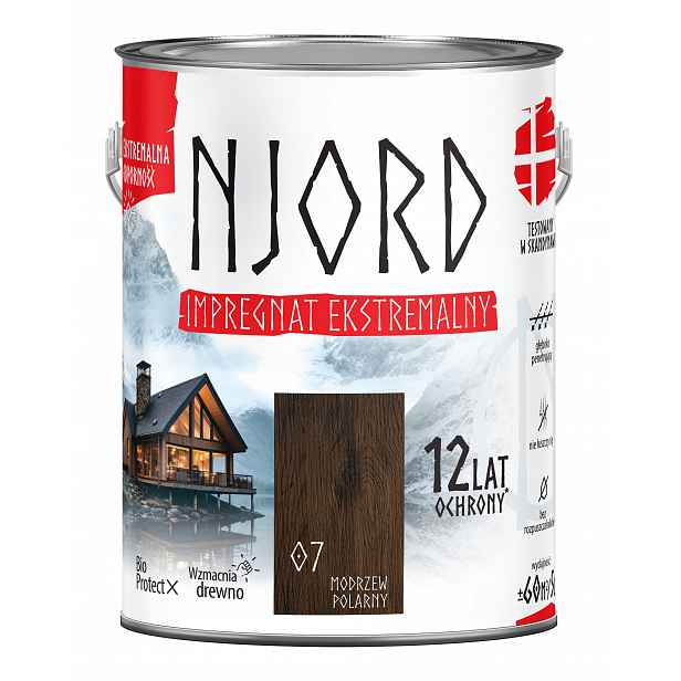 Njord Extrémní Ochranný Impregnát Na Dřevo Polární Modřín 5 L