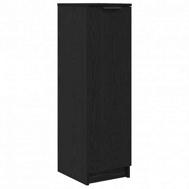 vidaXL Skříň na obuv Černý dub 29,5 x 35 x 101 cm Kompozitní dřevo