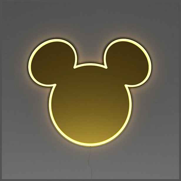 Yellowpop Neon Disney Mikrofon Zrcátko Pro Gadgety Mickey Mouse Zlaté