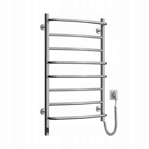 Elektrický koupelnový radiátor Nerezový Omega Sensor 530х800 pravý