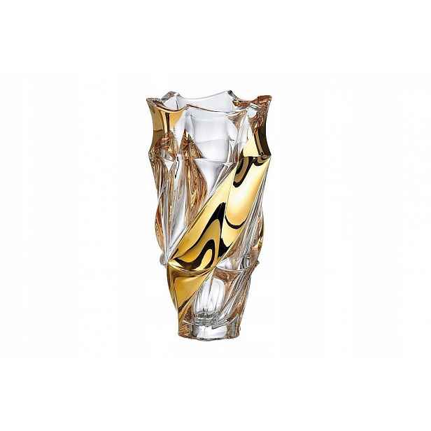 Křišťálová váza 30 cm Flamenco Belt Gold