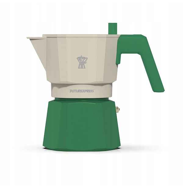 Moka kávovar Pezzetti FutureXpress 3 šálky smalt Forest Green gaz