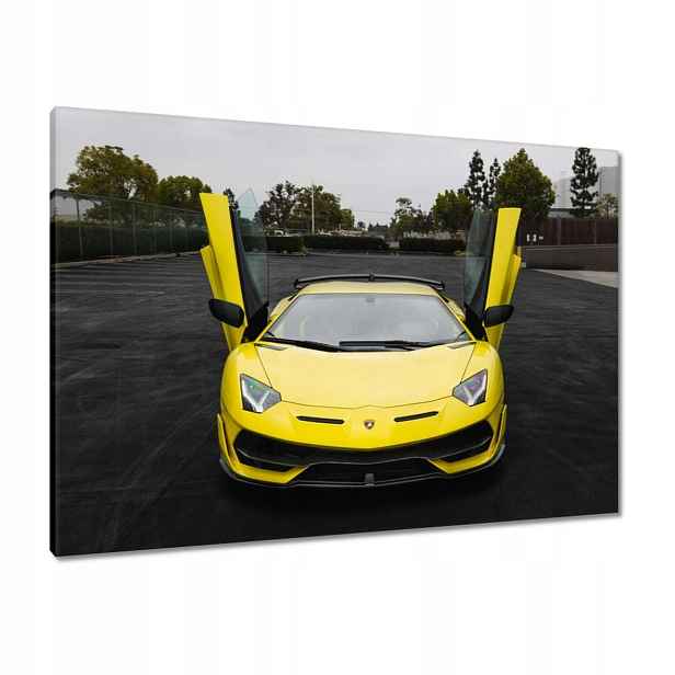 Obrazy 100x70 Žluté sportovní auto L4M0
