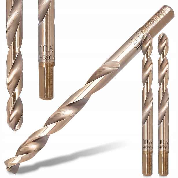 2x Vrtáky do kovu 10,5 mm Milwaukee Kobaltové Hss-g Nerezové oceli Bl R6
