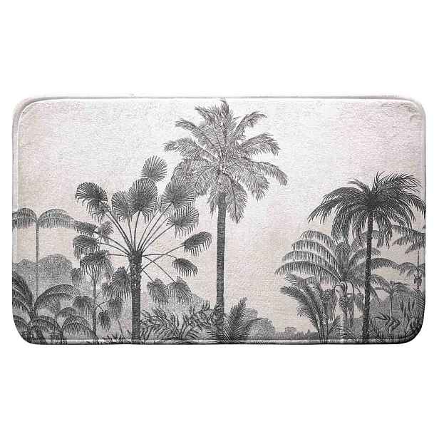 Černo-béžová koupelnová předložka 45x75 cm Cocoty – douceur d'intérieur