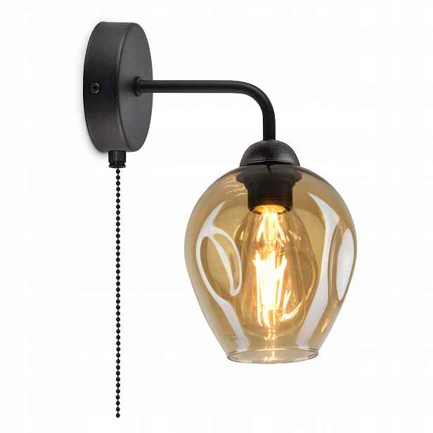 Nástěnná lampa s vypínačem Stínidlo Med Led