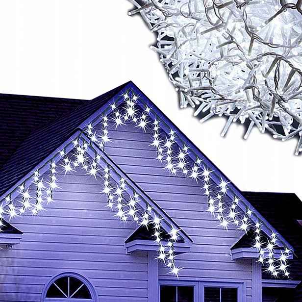 Sople 500 Led Vánoční Osvětlení Na Stromeček Venkovní Světla Vnitřní Bílá Studená