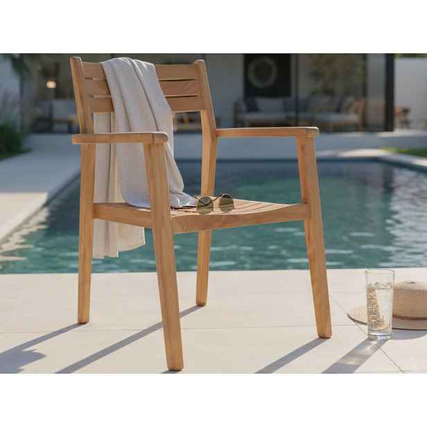 Zahradní židle s područkami Padang, teak