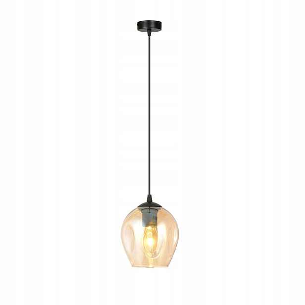 Závěsná lampa Emibig Istar Černá/Medová 1xE27 15W Nastavitelná