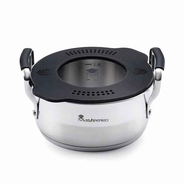 MASTERPRO Hrnec s víkem SMART 16 cm nerez BGEU-3777