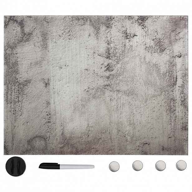 vidaXL Nástěnná magnetická tabule skleněná 80 x 60 cm