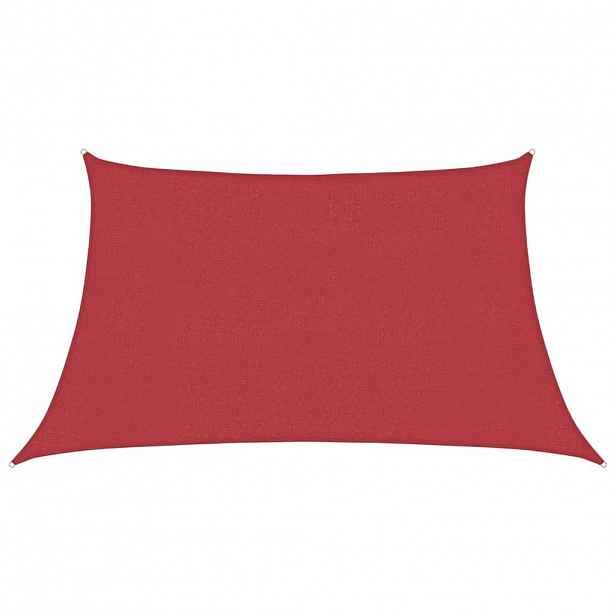 vidaXL Stínící plachta 160 g/m² červená 3/4 x 2 m HDPE