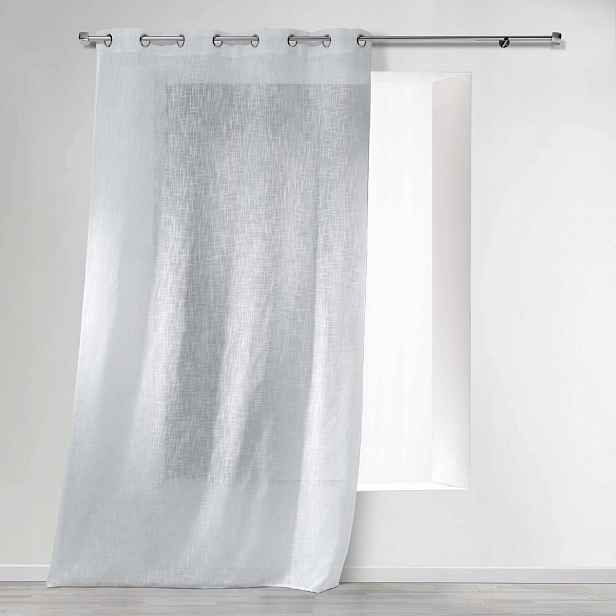 Záclona Na Okno efekt lnu bílá 140x240 cm