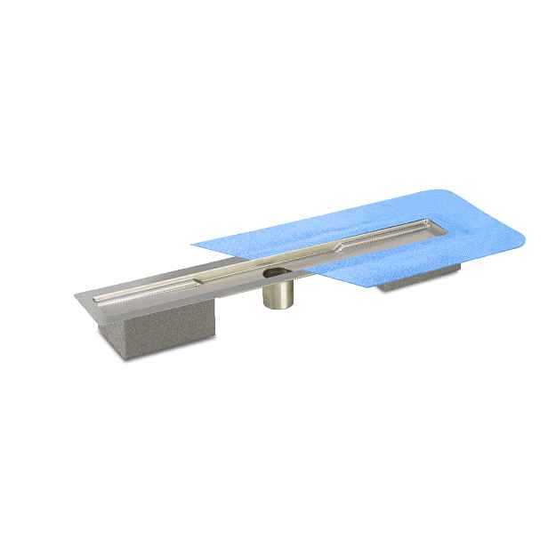 Žlab sprchový nerezový Profilpas DRAIN AQUA PP50/120 s přímým odtokem 50 mm