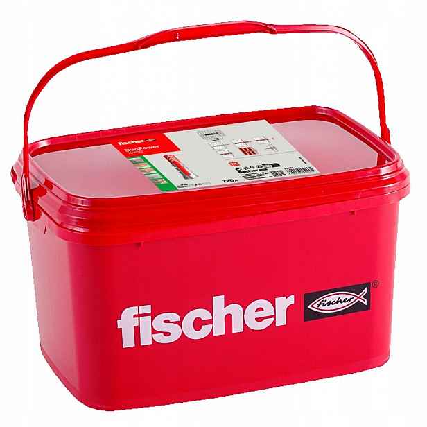 Univerzální kolíky Fischer Duopower 10 x 50 mm 720 ks v kbelíku