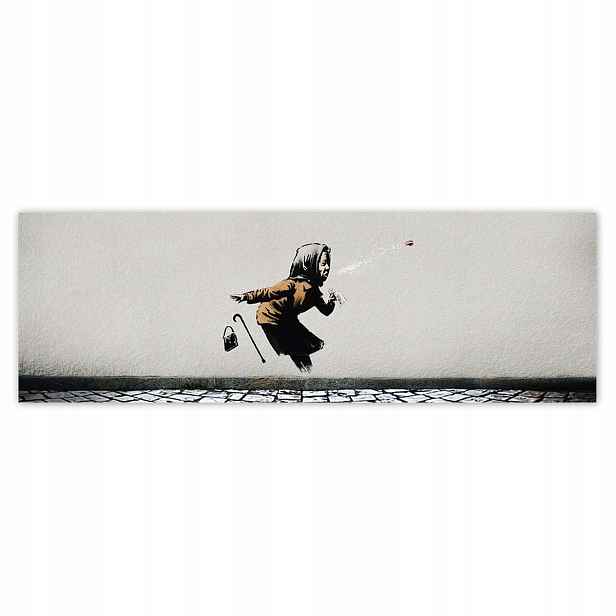 Plakáty 200x66 Banksy Babička Achoo Kicha