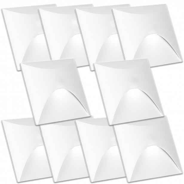 10 x Aluminiové Svítidlo Schodišťového Osvětlovacího Senzoru Soumraku