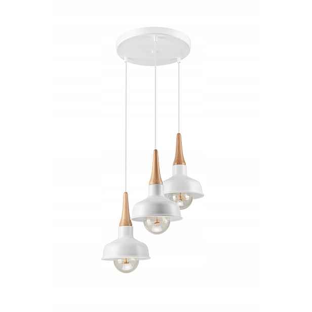Euro-Lamp Závěsná lampa Dřevo 3k Bílá 3X60W Výrobce