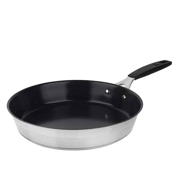 MASTERPRO Pánev s nepřilnavým povrchem SMART 28cm nerez BGEU-4319