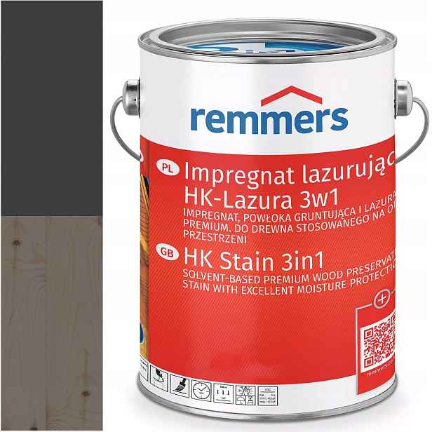 Remmers HK-Lasur Ochranná lazura na dřevo Ral 9005 Černá Hluboká 10L