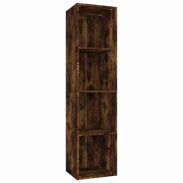 vidaXL Knihovna / TV skříňka kouřový dub 36x30x143 cm kompozitní dřevo