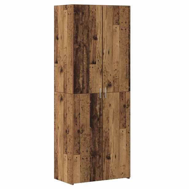 vidaXL Vysoký bufet Staré dřevo 70 x 42,5 x 185 cm