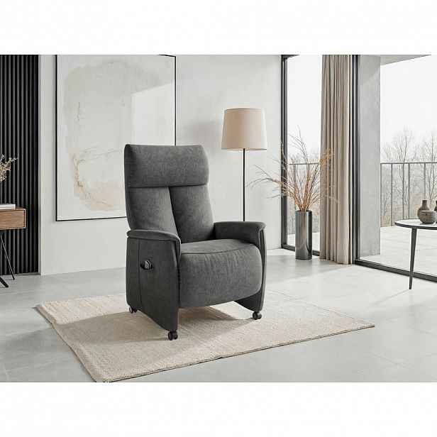Sit & More RELAXAČNÍ KŘESLO, textil, tmavě šedá