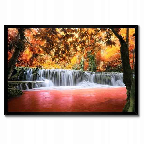 Plakáty v rámu 60x40 Podzimní vodopád