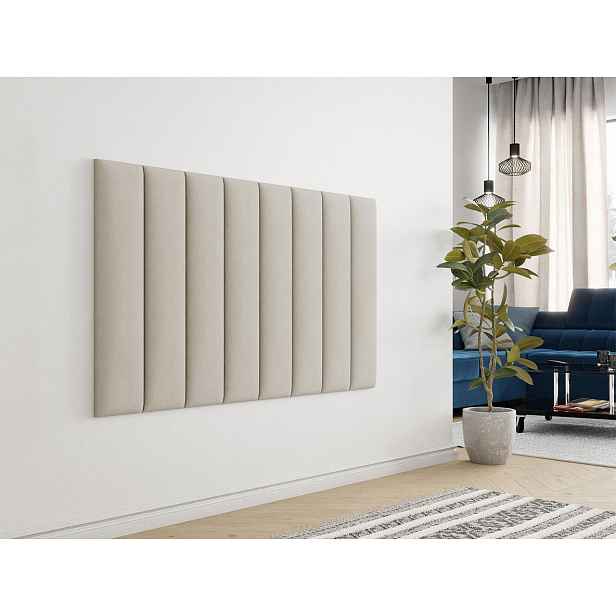 Čalouněný nástěnný panel 80x20 PAG - béžový