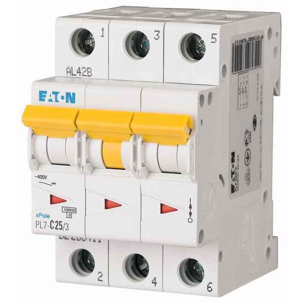 Jistič Eaton PL7-C25/3 10 kA C 25 A