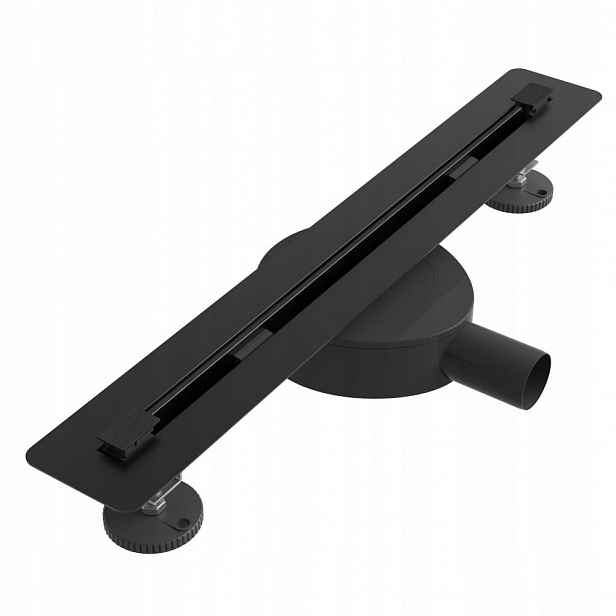 Proline 50 cm černý lineární odtok pod desku ocel Gamma