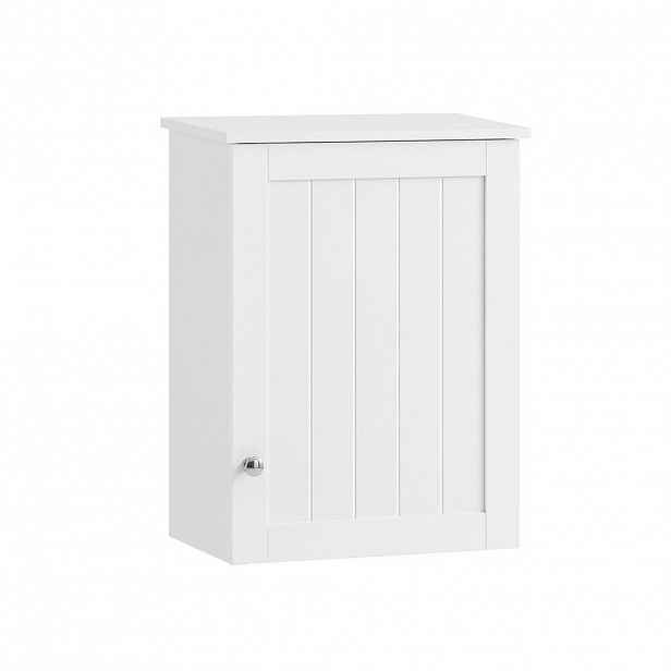 SoBuy NÁSTĚNNÁ SKŘÍŇKA s 1 dveřmi Bílá 40x23x52cm Klasický
