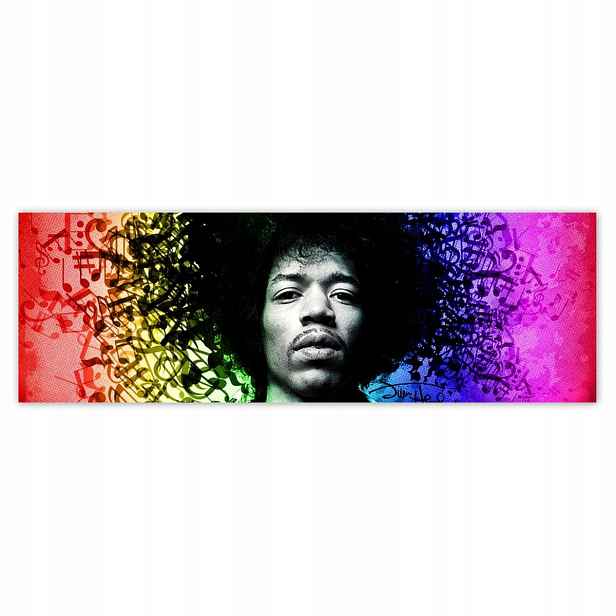 Plakáty 200x66 Duhový Hendrix